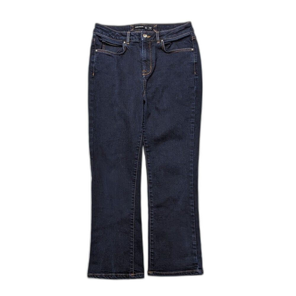 Y2K Dark Rinse Karen Millen Boot Flare‎ Jeans Indie Sleaze Size 8
